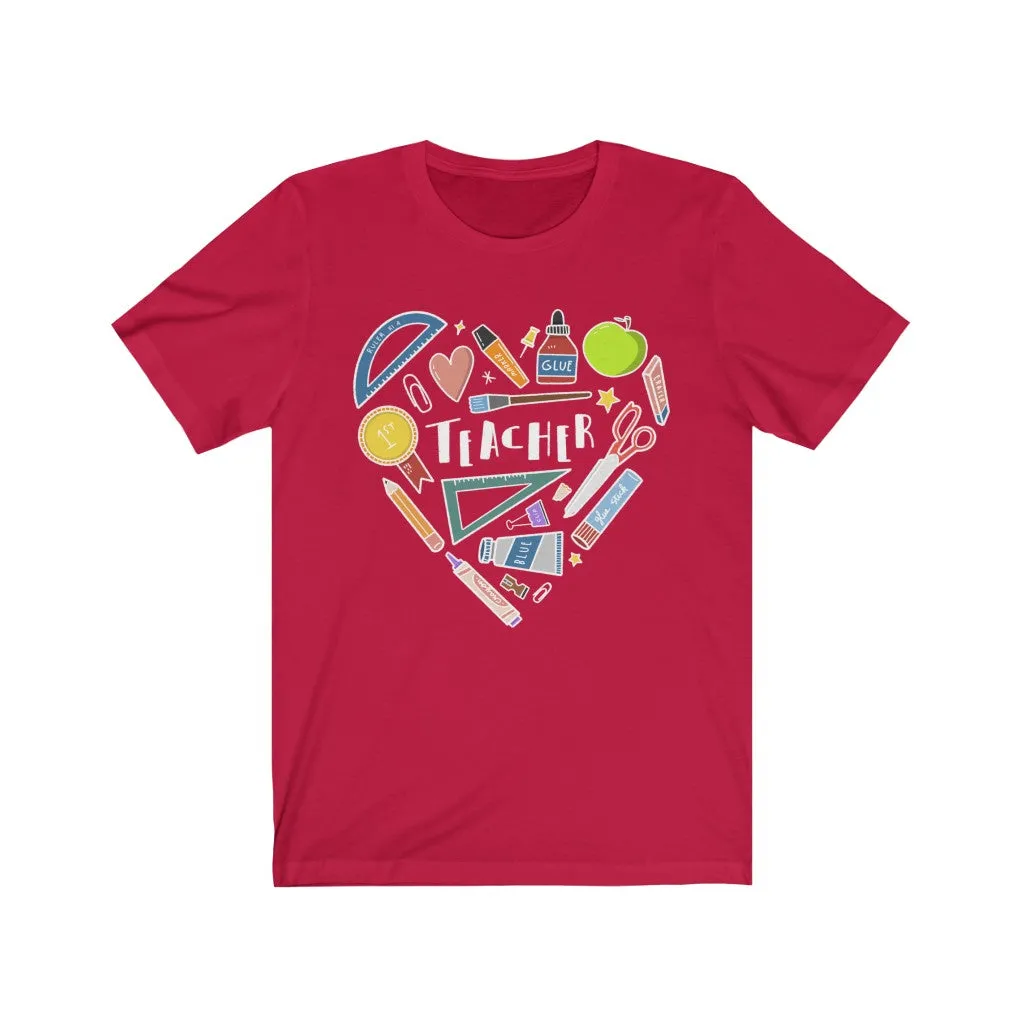 Men's Collage Heart Jersey T-shirt