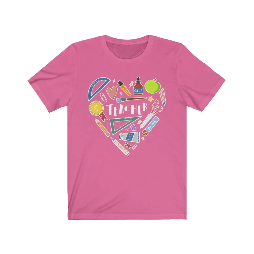 Men's Collage Heart Jersey T-shirt