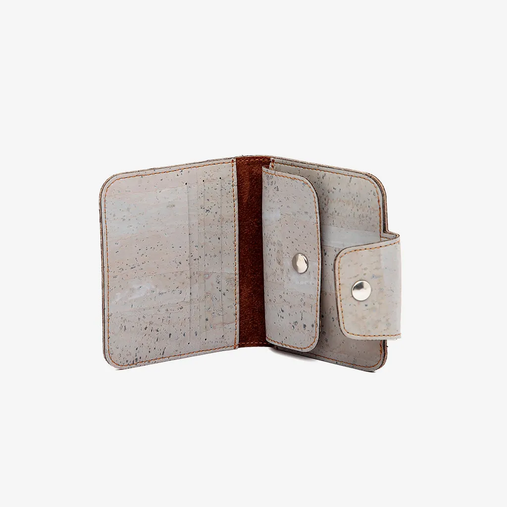 Men's Cork Wallet with Coin Pocket - Grey