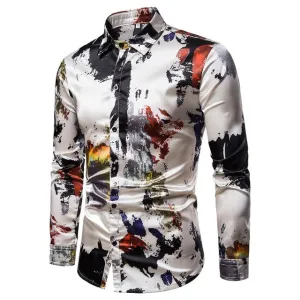 Men's Designer Print Cotton Shirt..