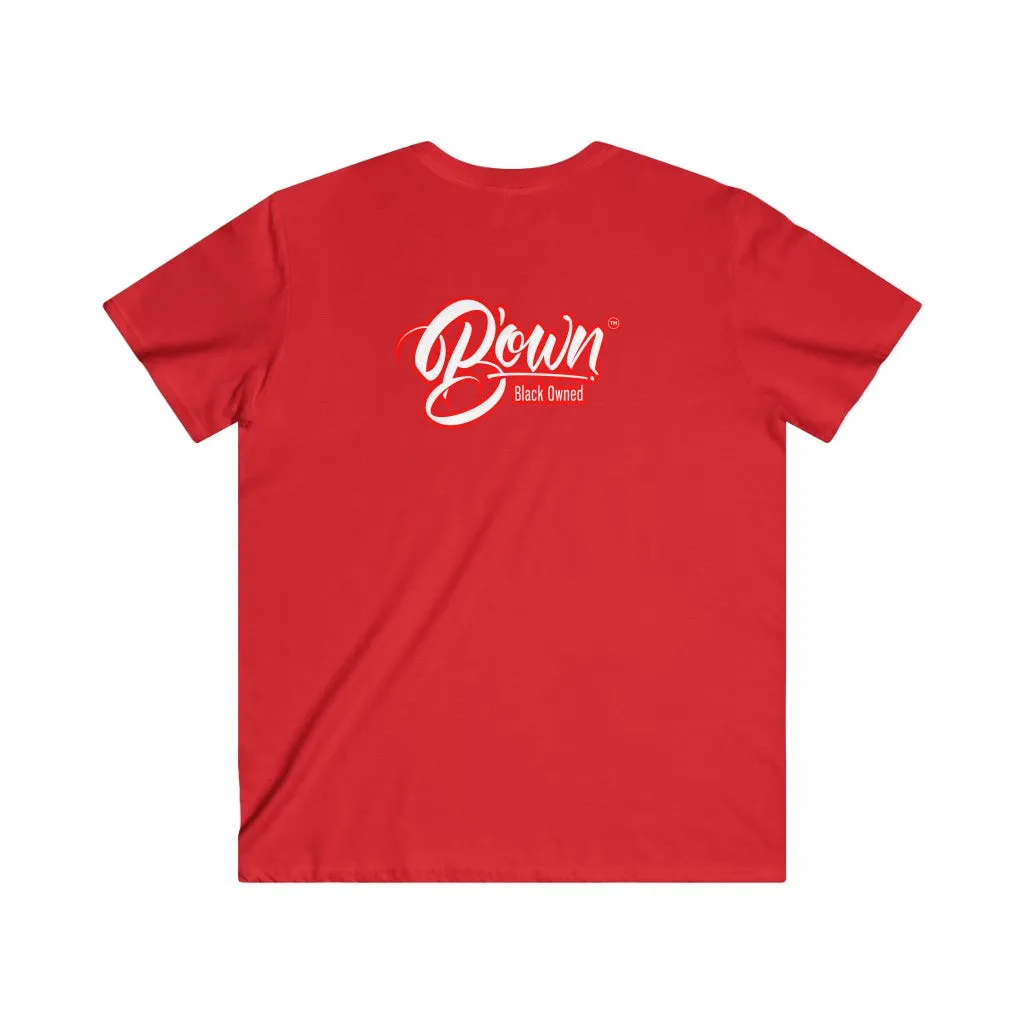 Men's Fitted V-Neck Short Sleeve Tee