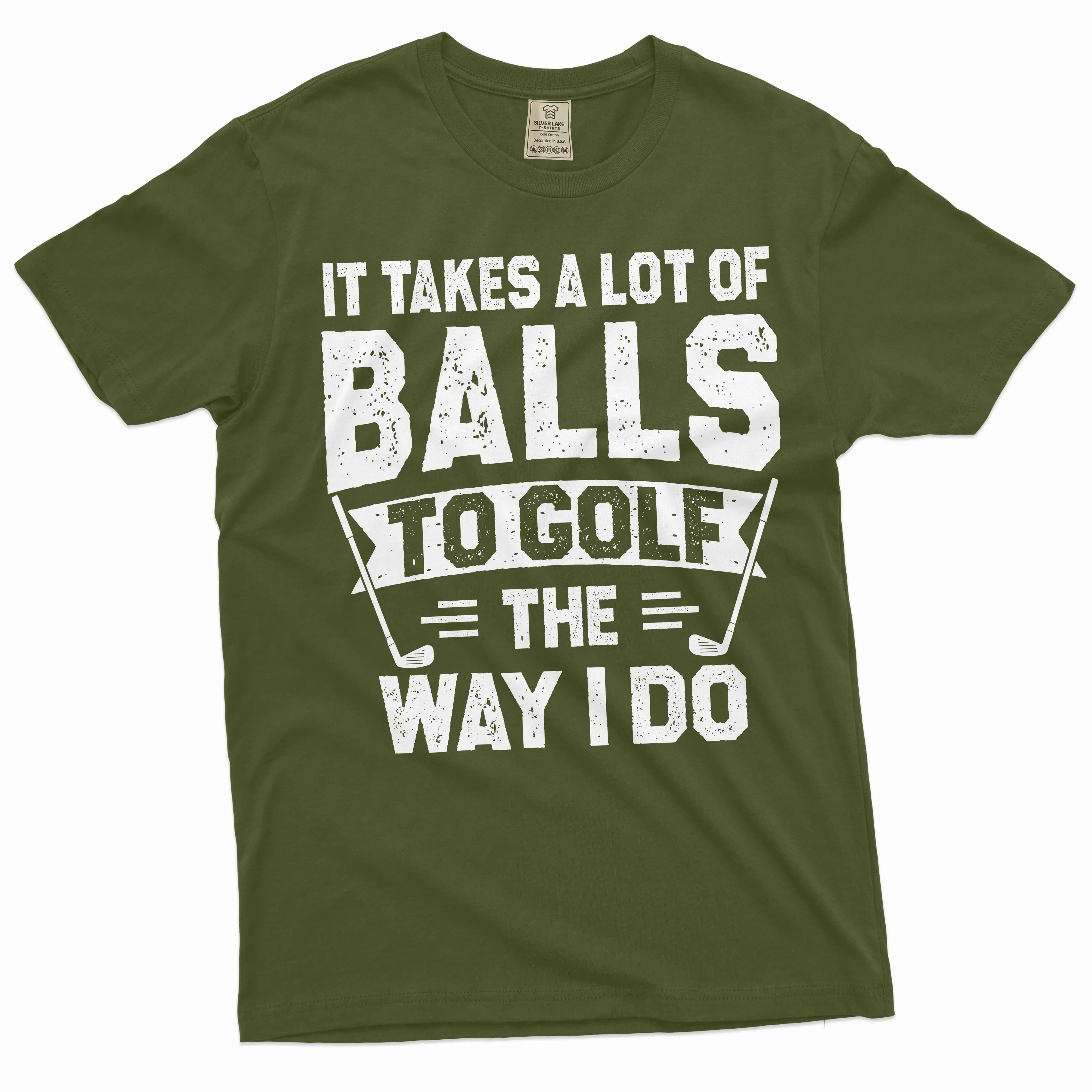 Men's Funny golfing T-shirt golf player dual meaning sarcastic funny shirt Father's day sports tee