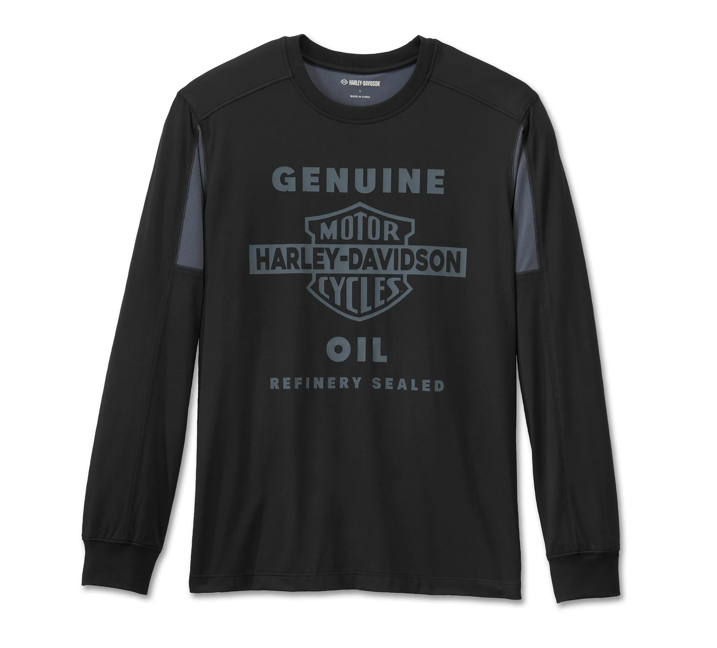 Men's H-D TECH Mesh Long Sleeve Tee - Harley Black