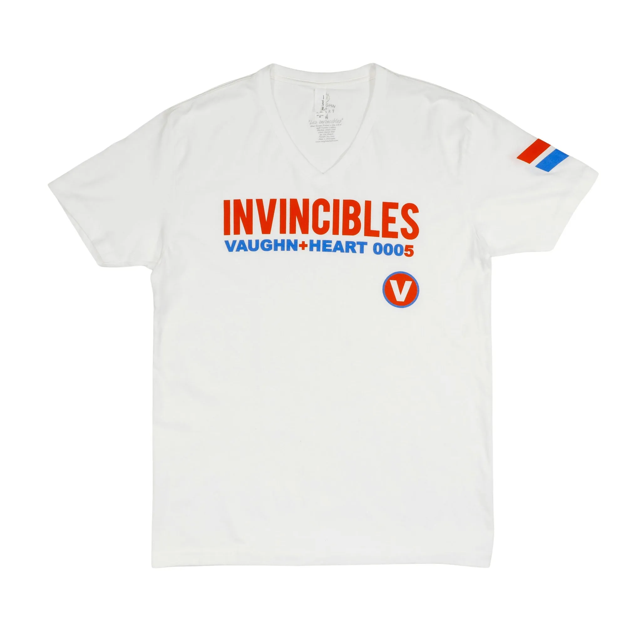 Men's - Invincibles Arsenal Soccer White V-Neck T-Shirt