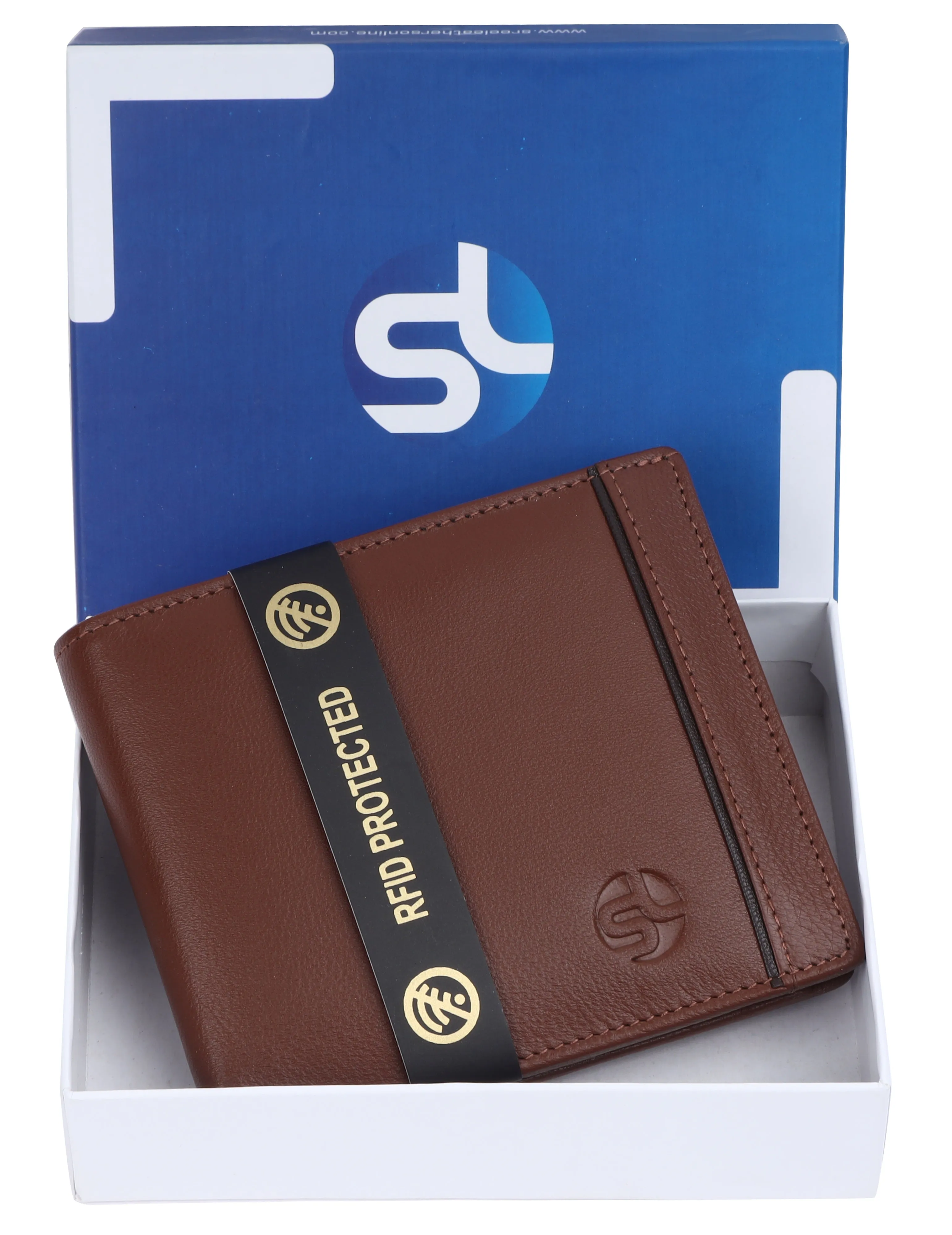MENS LEATHER WALLET (RFID) 93710 (TAN)