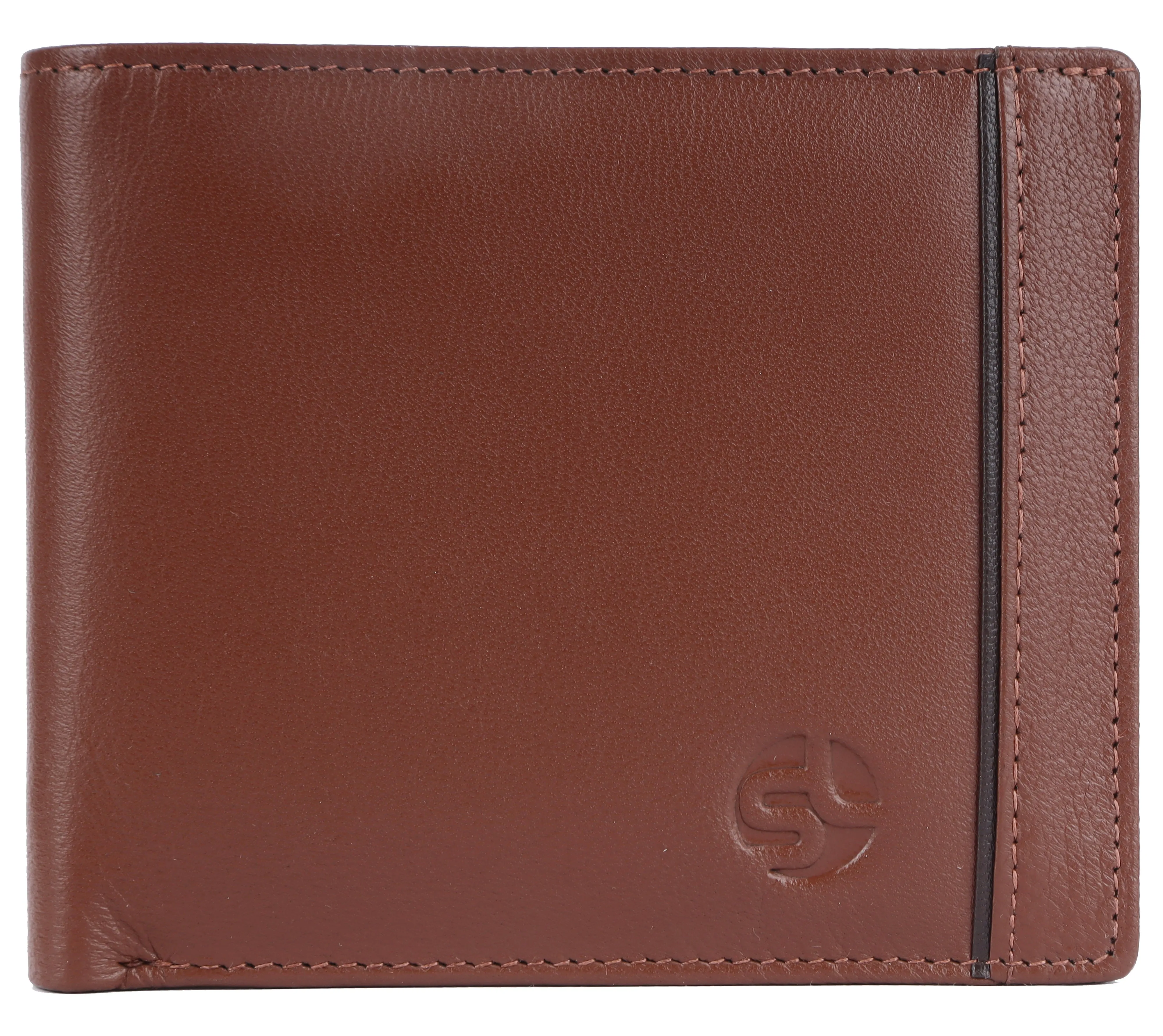 MENS LEATHER WALLET (RFID) 93710 (TAN)