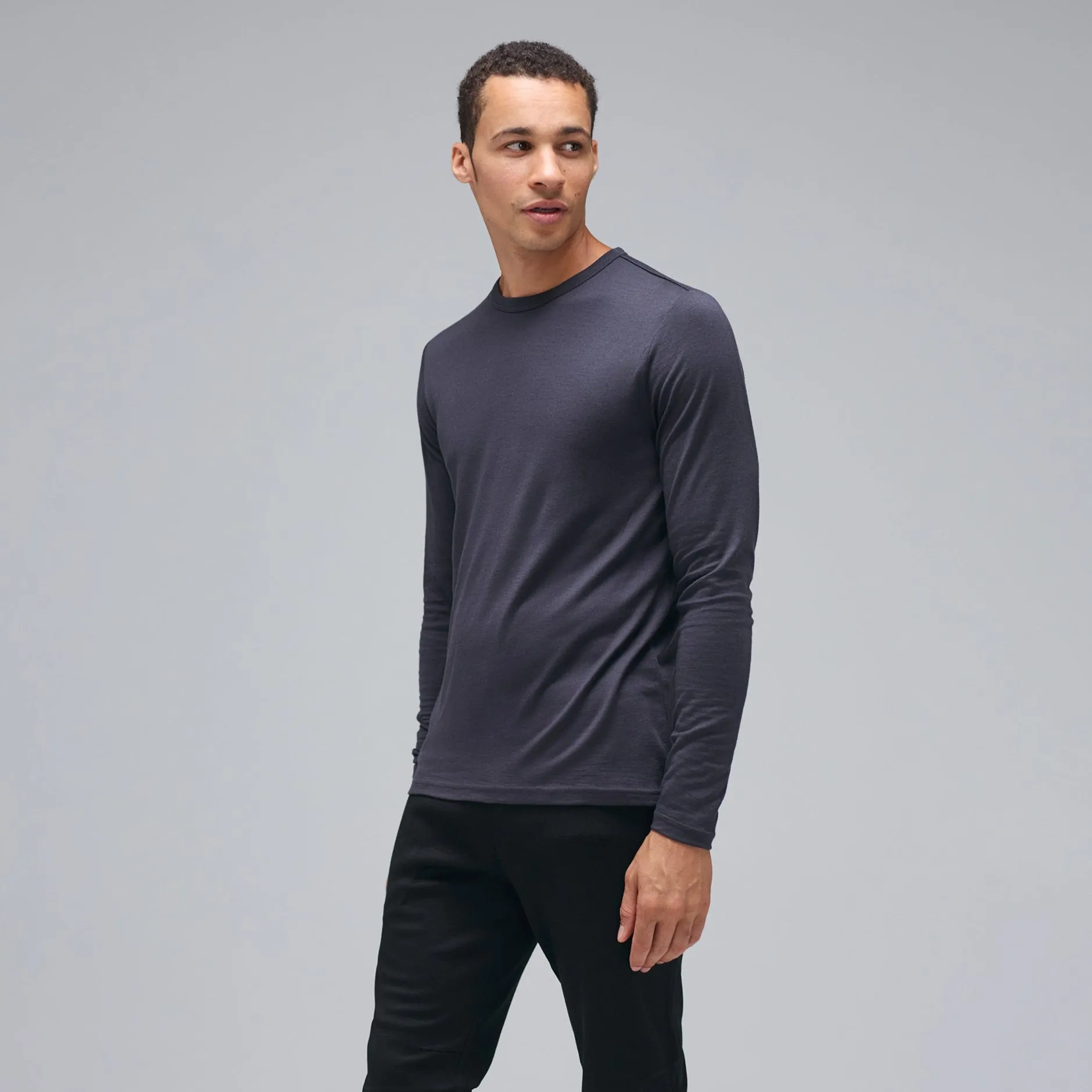 Men's Long Sleeve Merino Crew