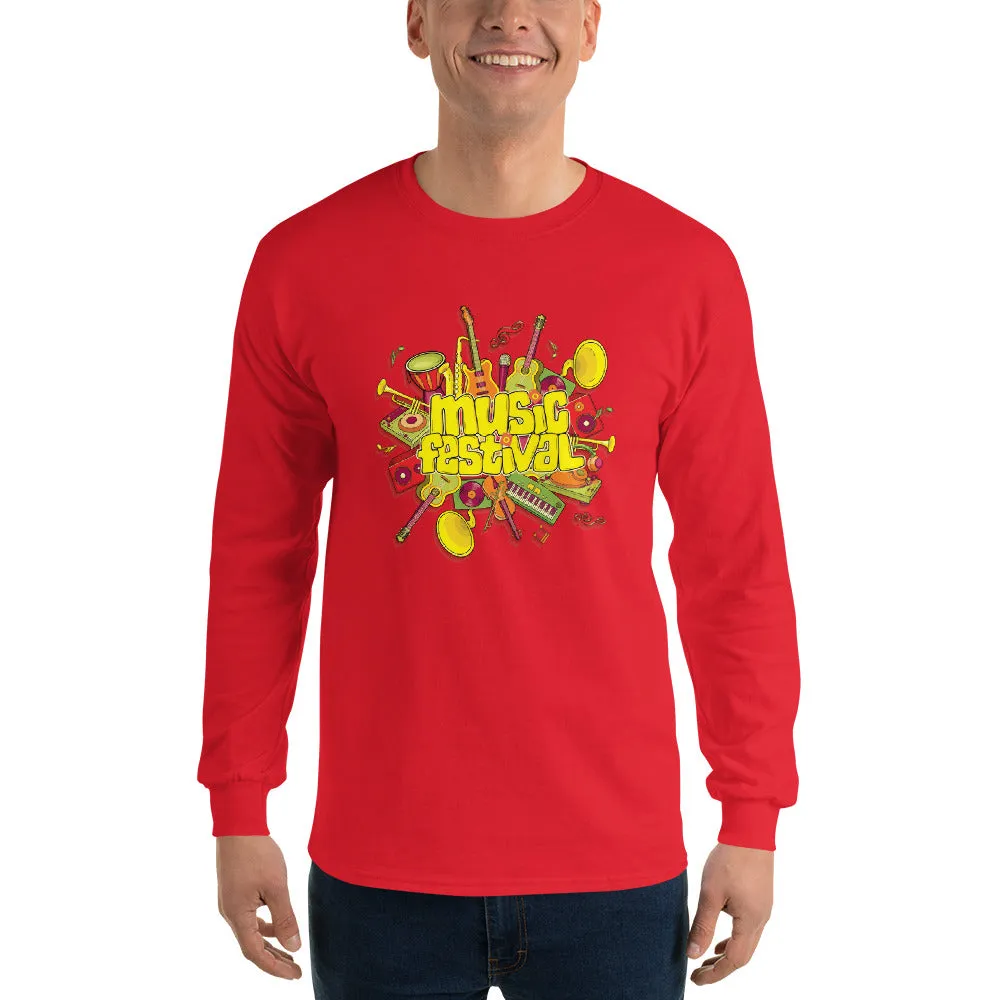 Men's Long Sleeve T-Shirt - The Musical Festival