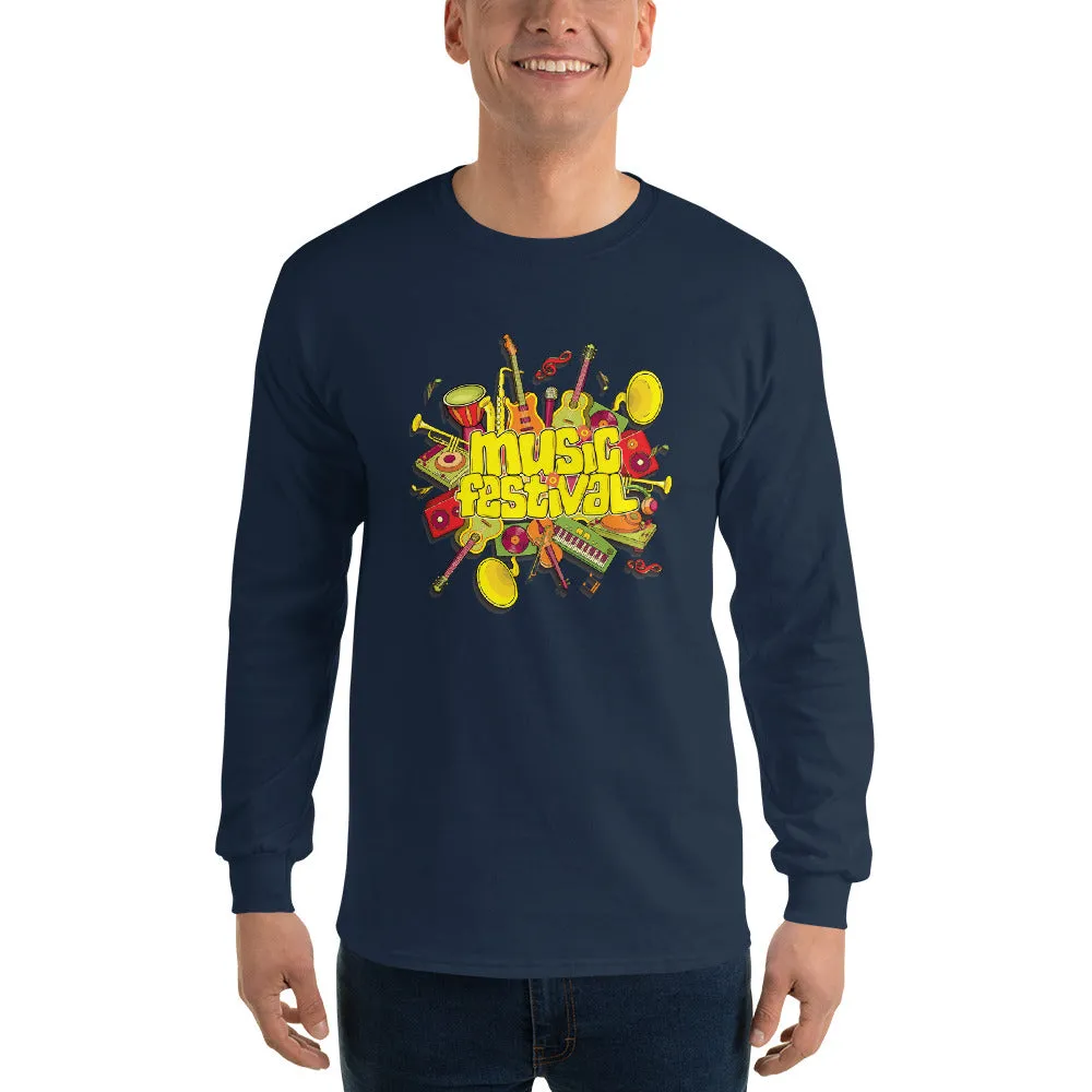 Men's Long Sleeve T-Shirt - The Musical Festival