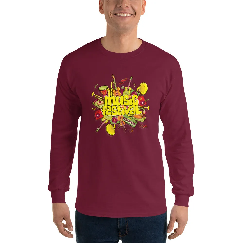 Men's Long Sleeve T-Shirt - The Musical Festival