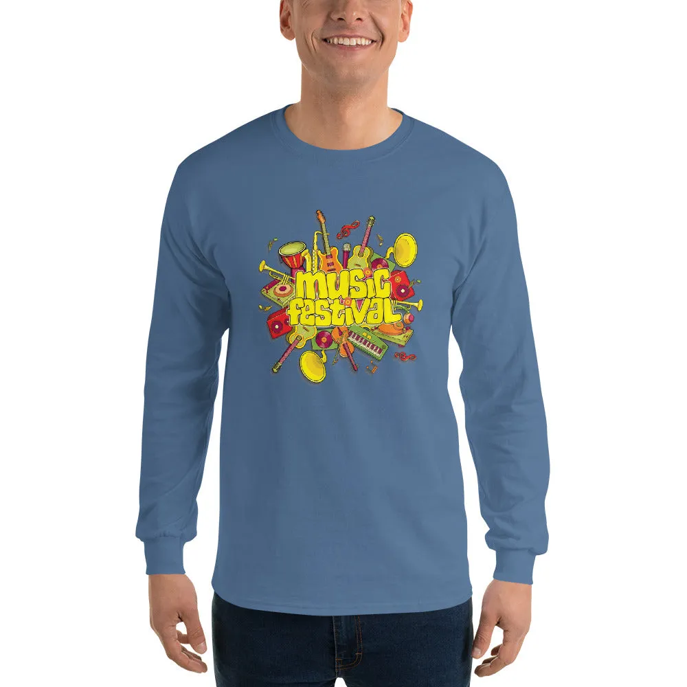 Men's Long Sleeve T-Shirt - The Musical Festival