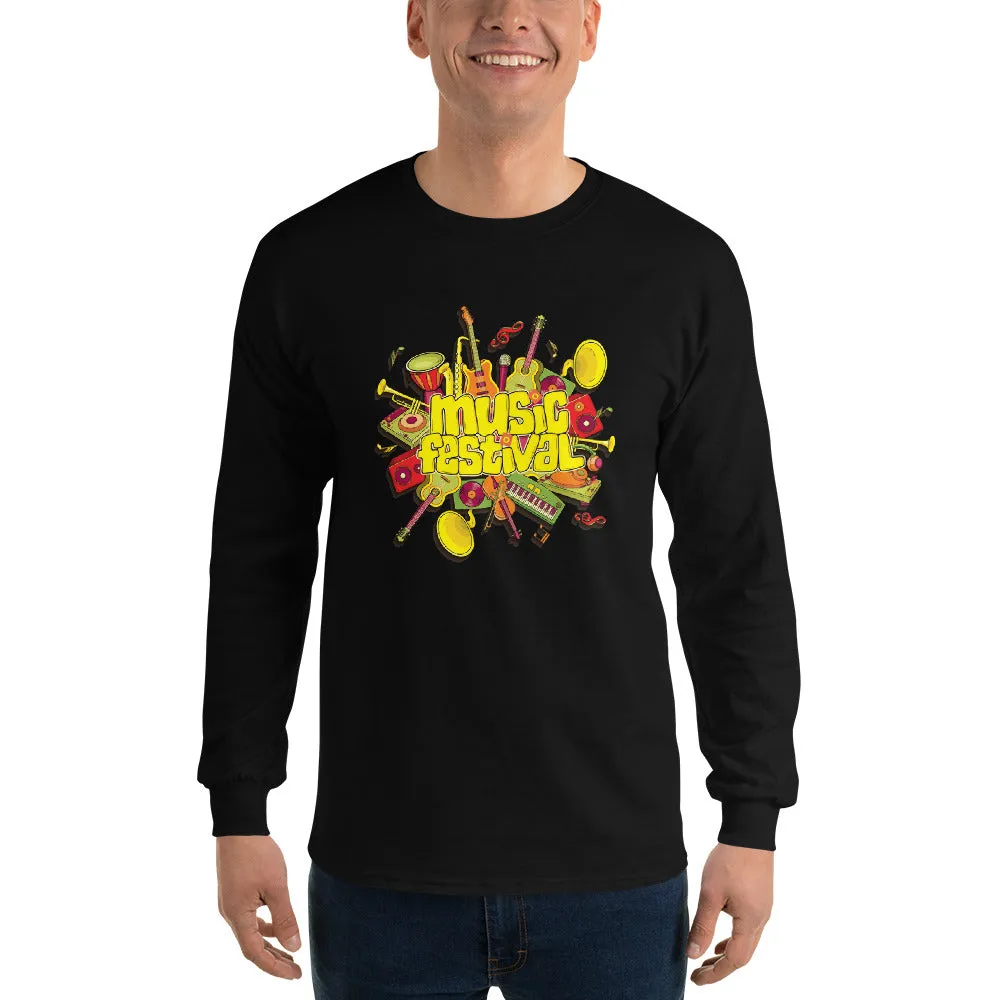 Men's Long Sleeve T-Shirt - The Musical Festival