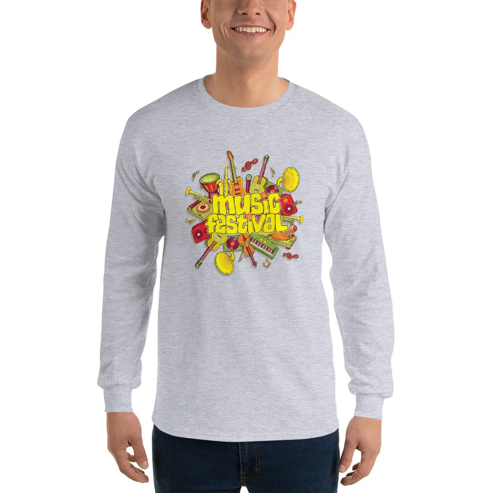 Men's Long Sleeve T-Shirt - The Musical Festival