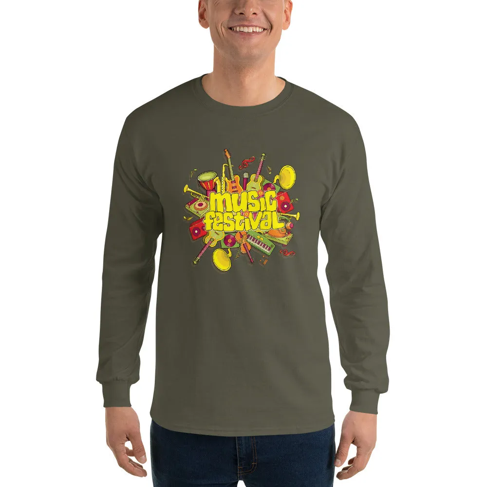 Men's Long Sleeve T-Shirt - The Musical Festival