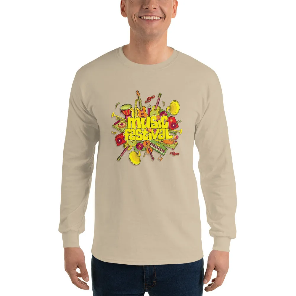 Men's Long Sleeve T-Shirt - The Musical Festival