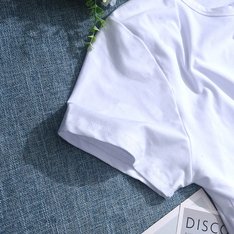 Merry Christmas Women White T-Shirt H