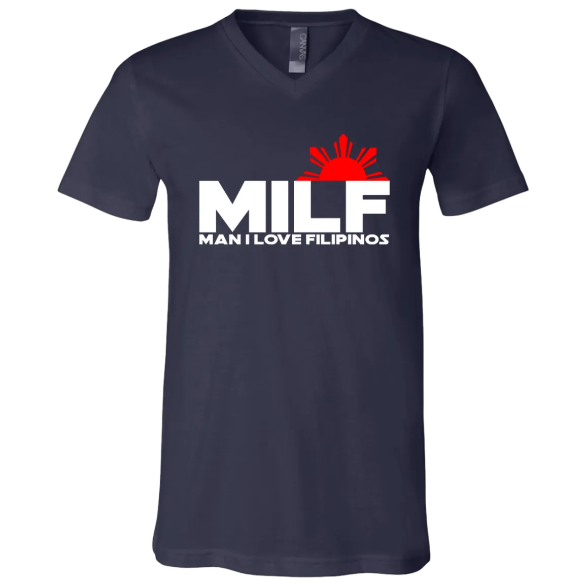 MILF Man I Love Filipinos Unisex Jersey V-Neck T-Shirt