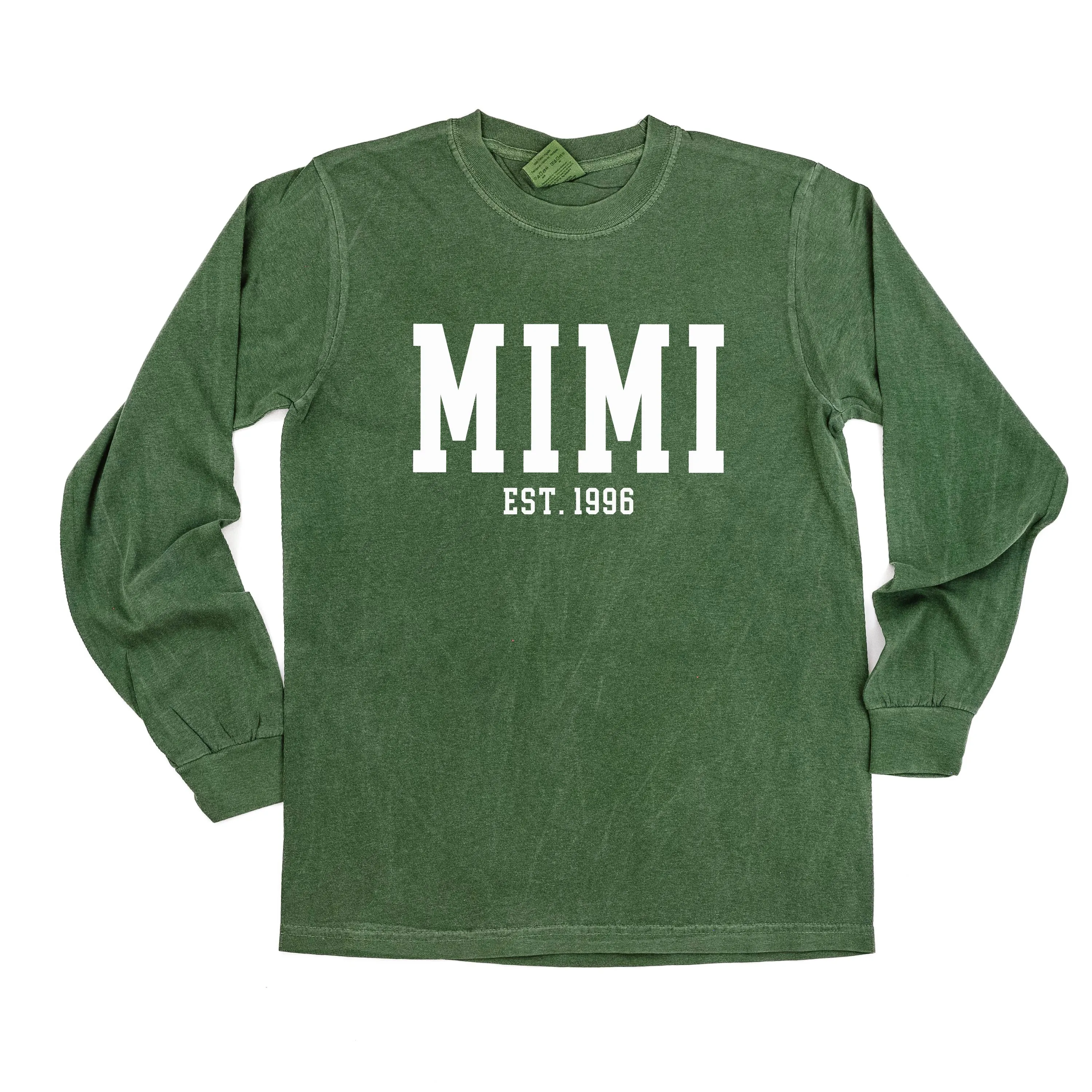Mimi - EST. (Select Your Year) - LONG SLEEVE COMFORT COLORS TEE