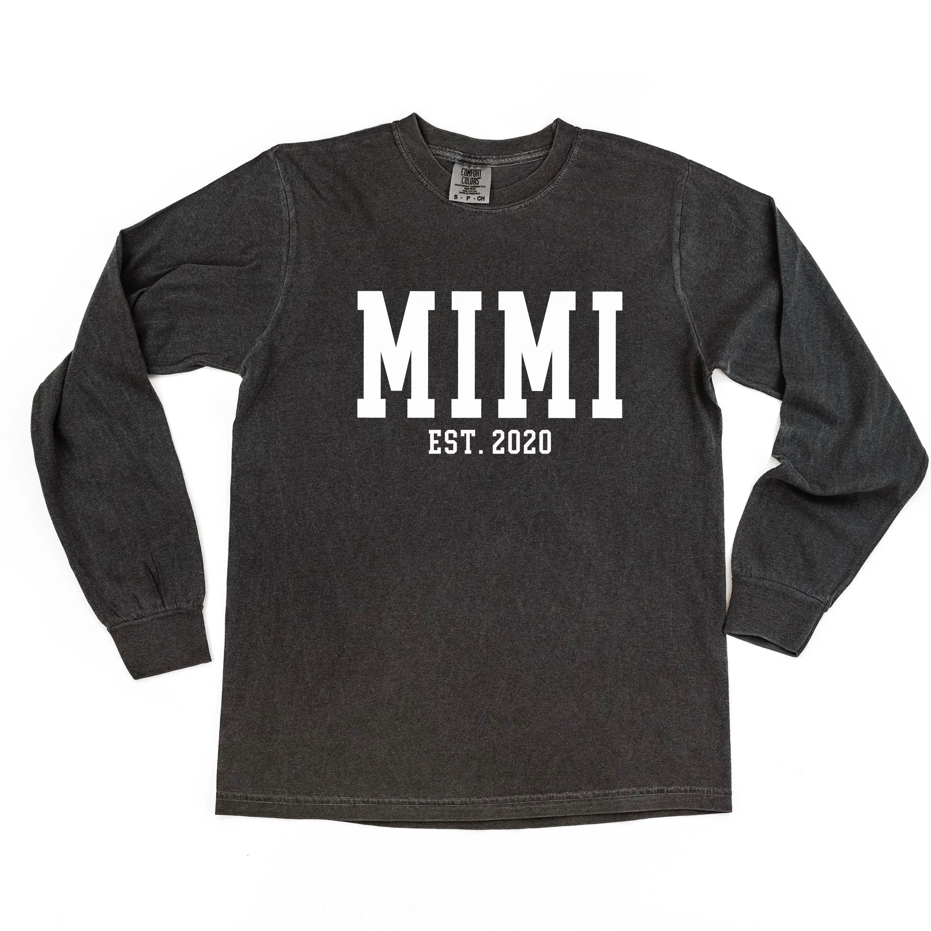 Mimi - EST. (Select Your Year) - LONG SLEEVE COMFORT COLORS TEE