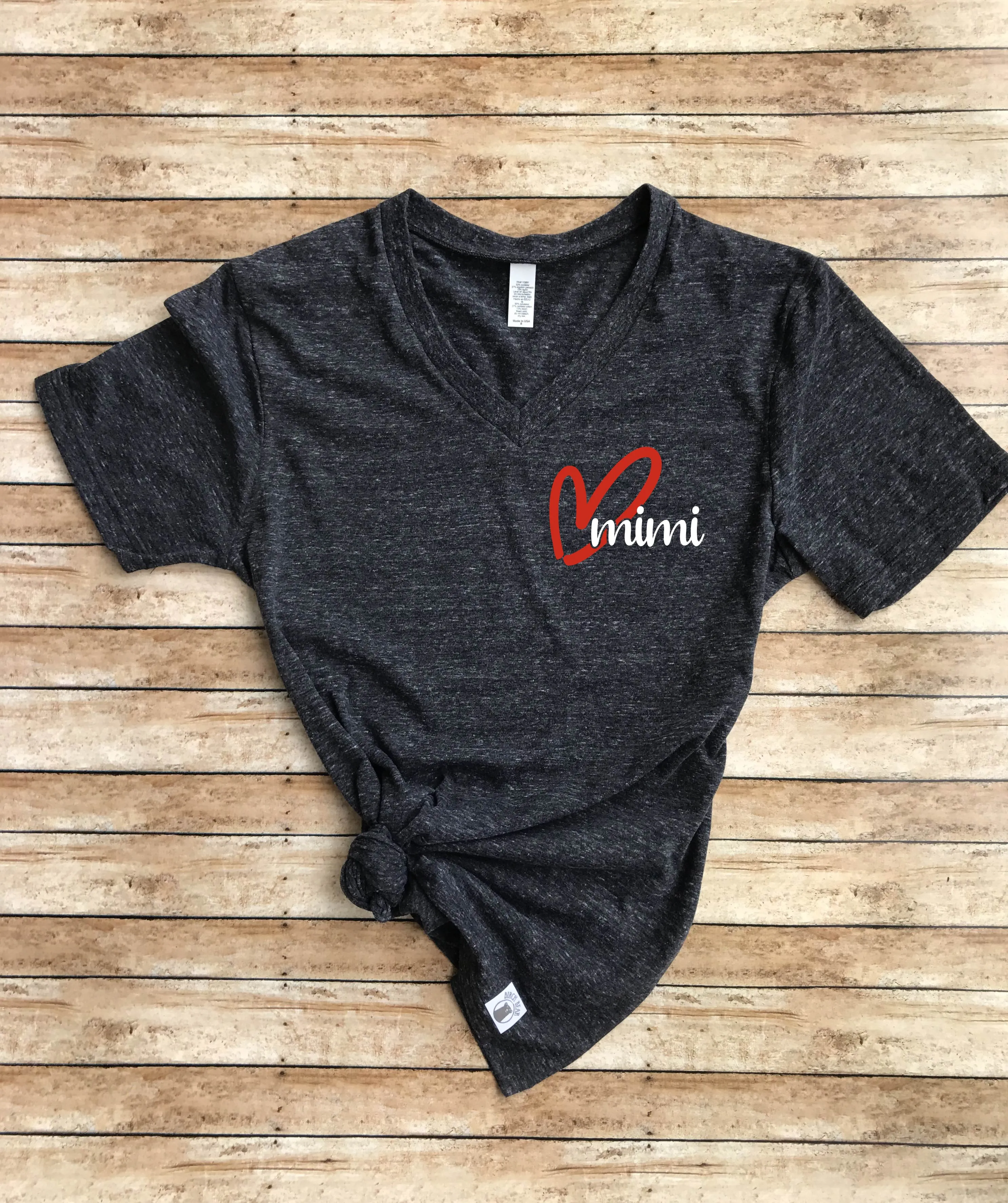 Mimi Heart Shirt | Unisex V Neck