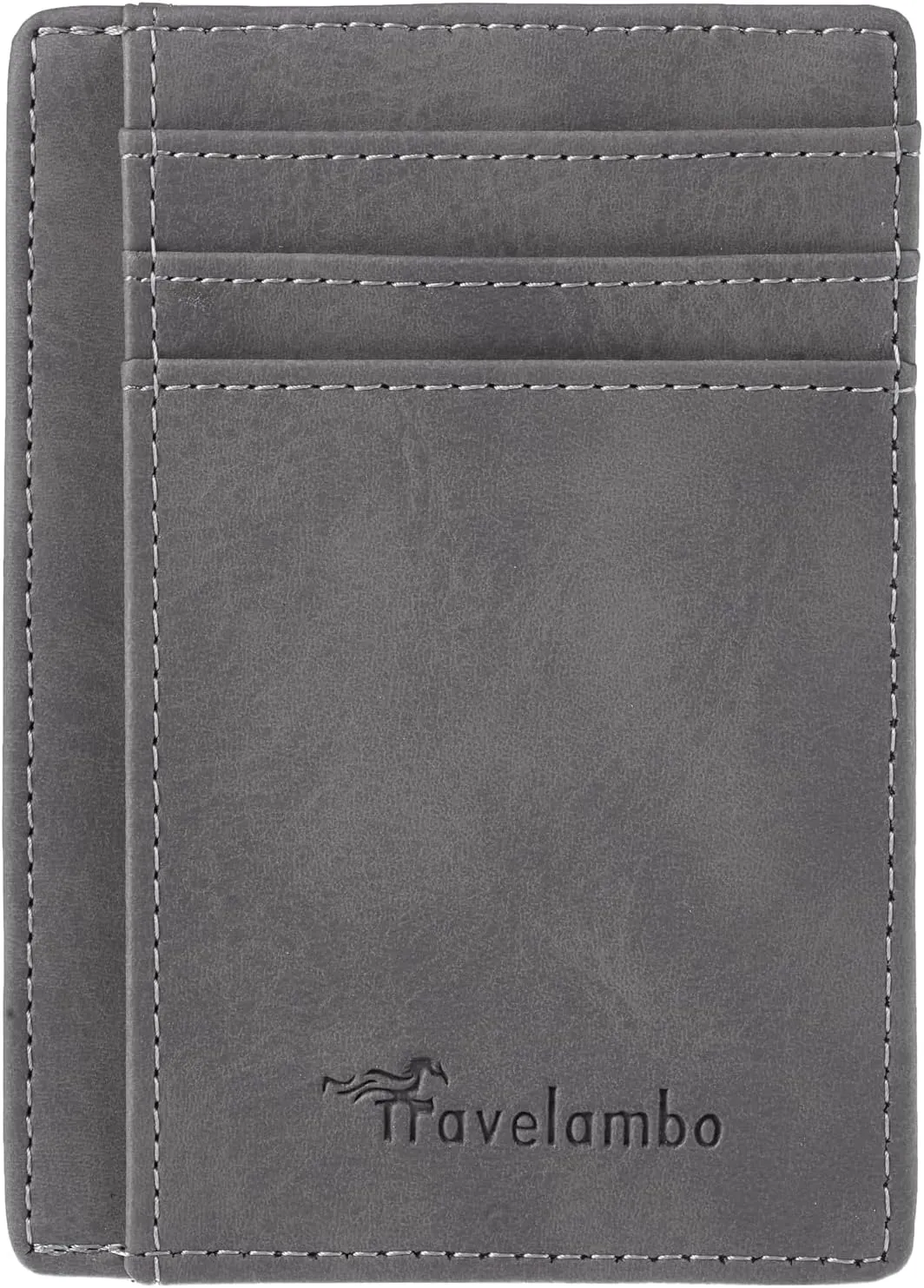 Minimalist Front Pocket Leather Wallet, RFID Blocking Slim Card Holder