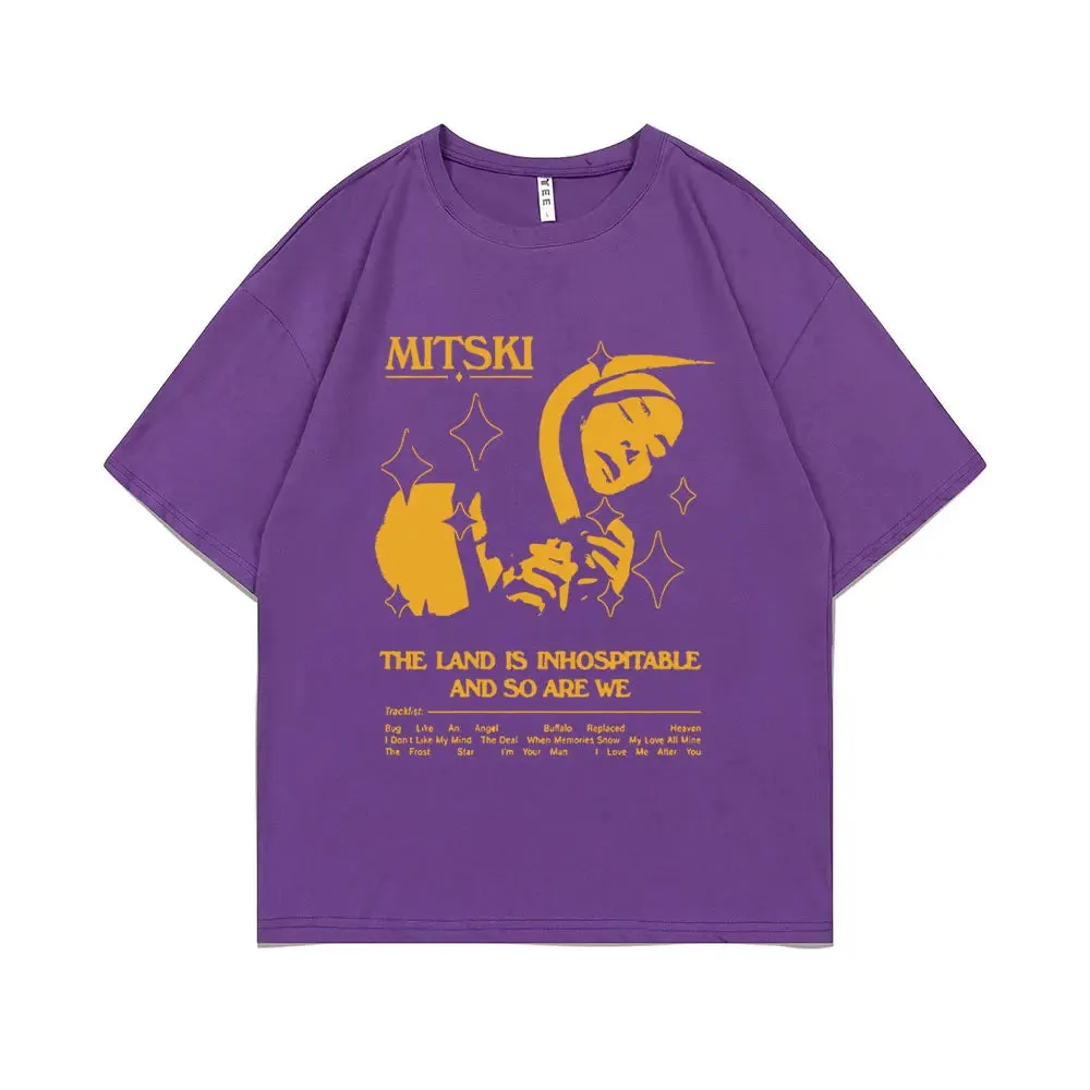Mitski Inspired Graphic Tee – The Land Is Inhospitable Album Art