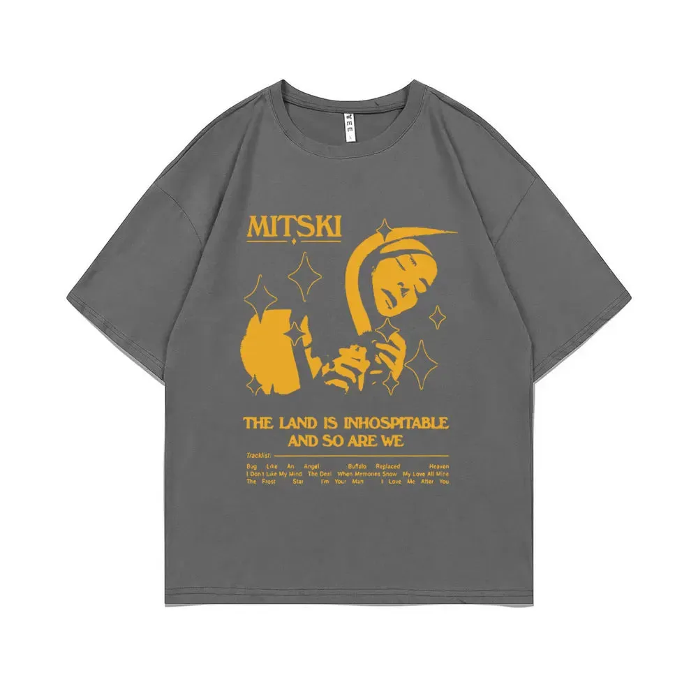 Mitski Inspired Graphic Tee – The Land Is Inhospitable Album Art