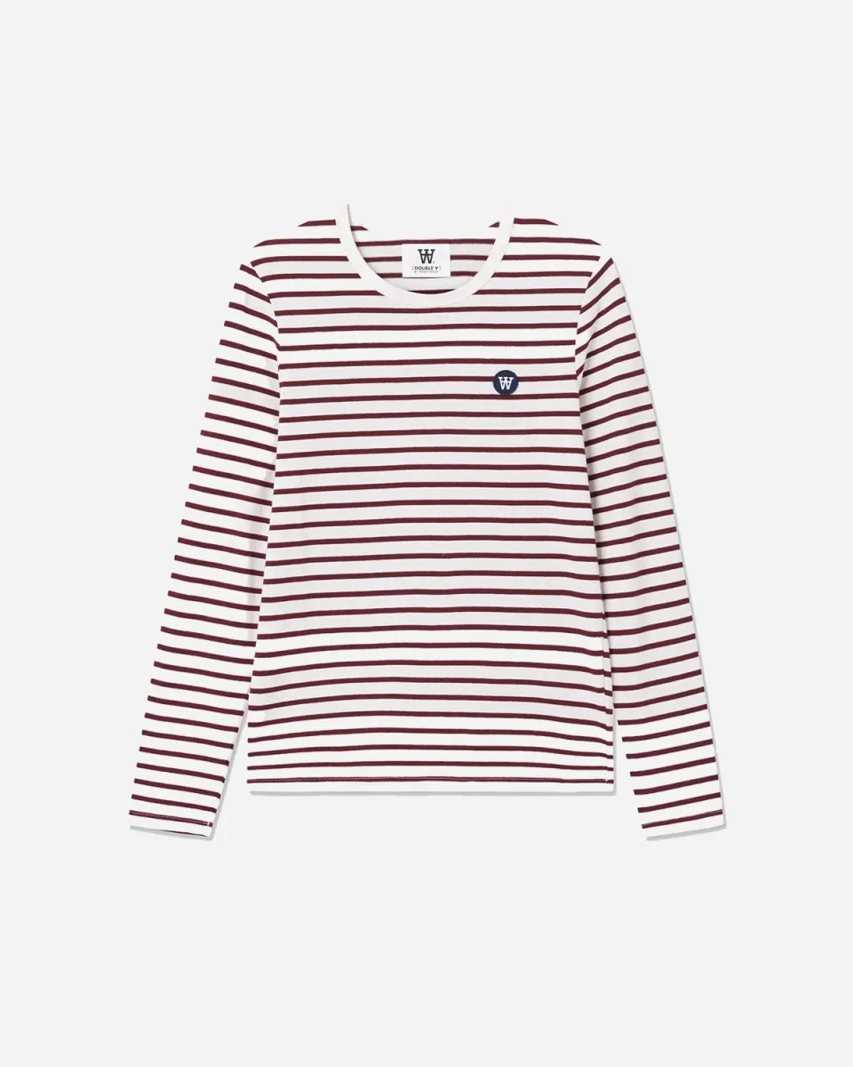Moa long sleeve - Off White/Red