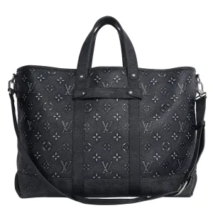 Monogram Leather Journey Tote Shoulder Bag