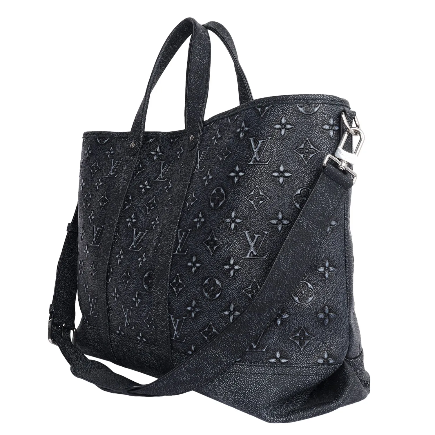 Monogram Leather Journey Tote Shoulder Bag