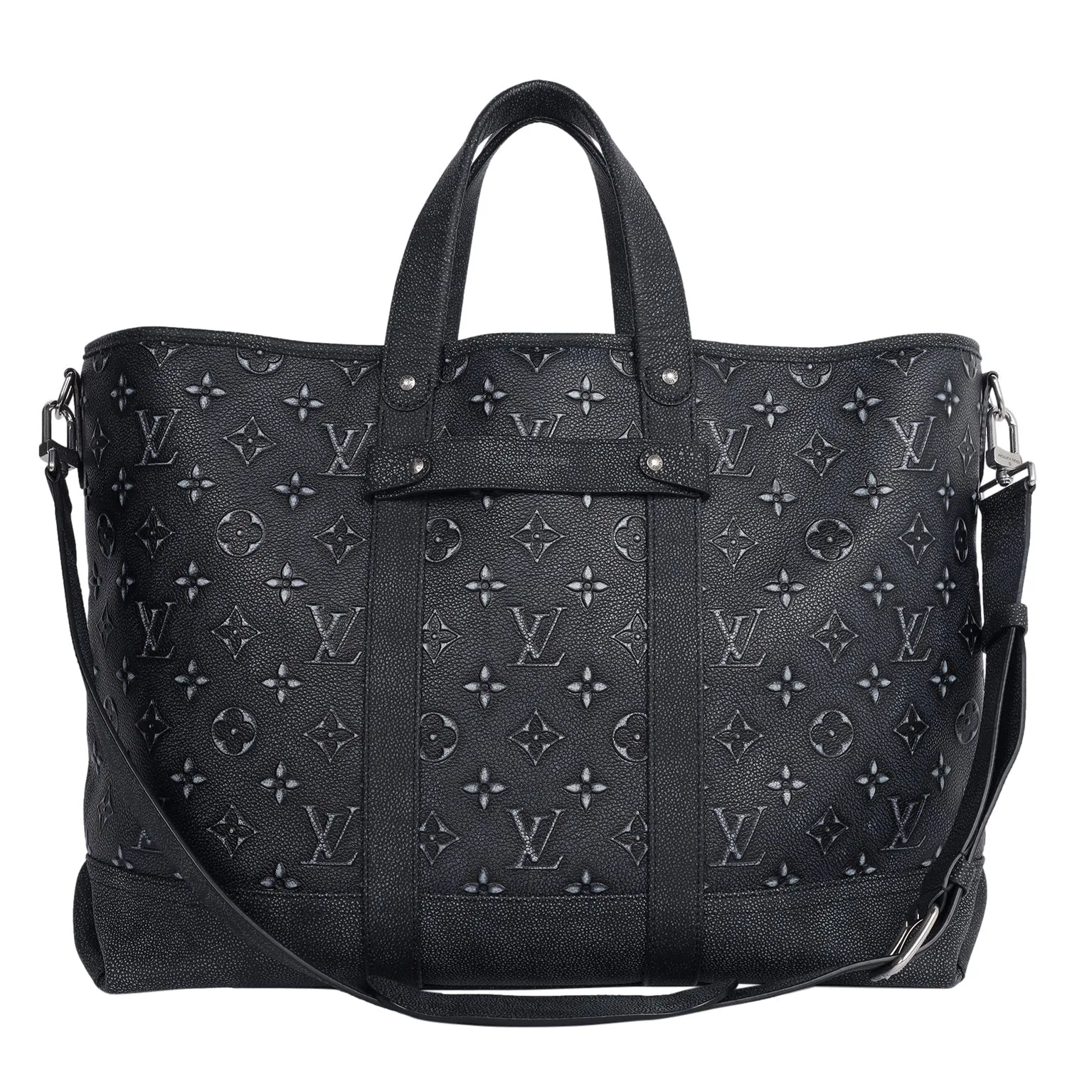 Monogram Leather Journey Tote Shoulder Bag