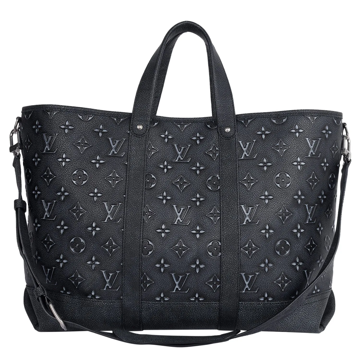 Monogram Leather Journey Tote Shoulder Bag