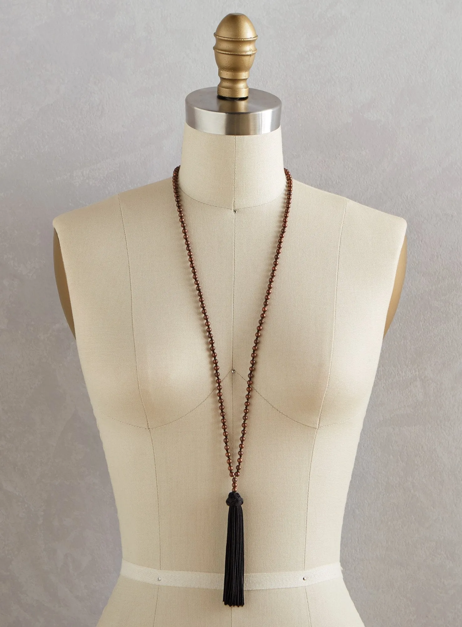 Moroccan Silk Tassel Necklace