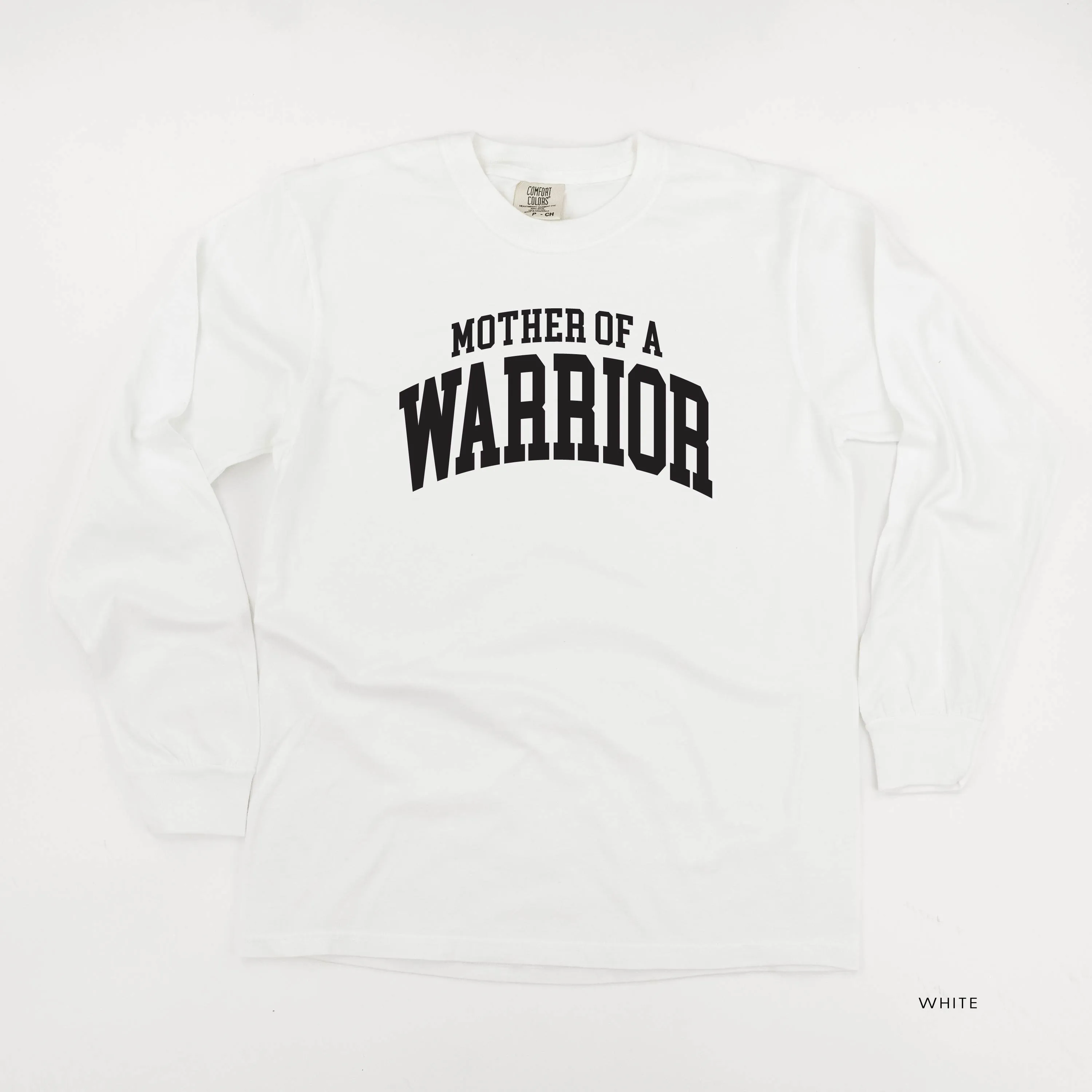 Mother of a Warrior - Varsity - LONG SLEEVE COMFORT COLORS TEE
