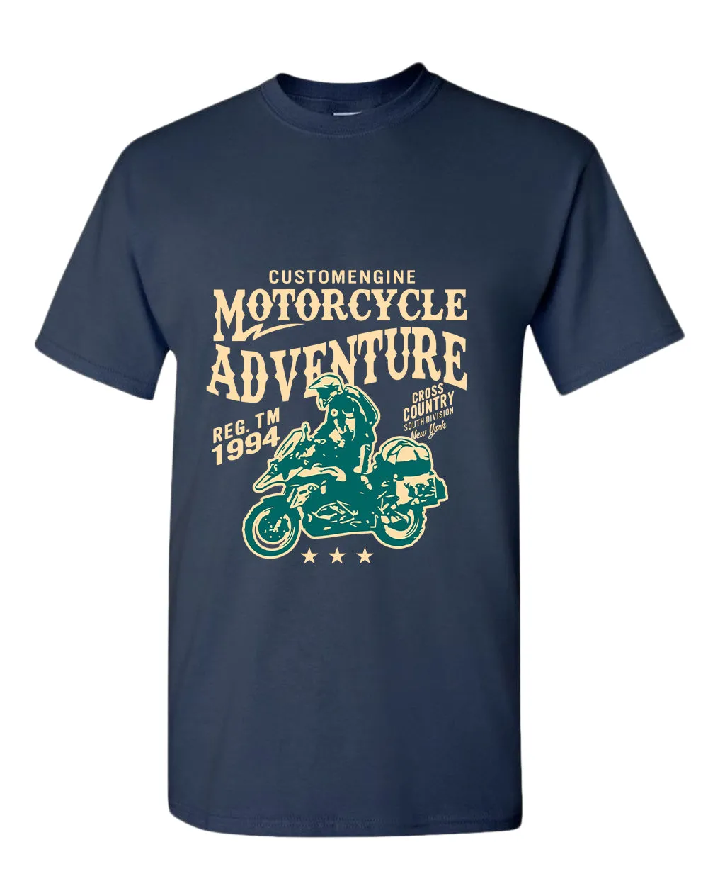 Motorcycle adventure cross country t-shirt
