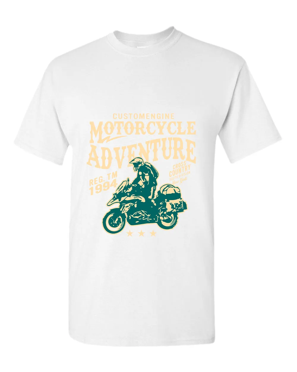 Motorcycle adventure cross country t-shirt