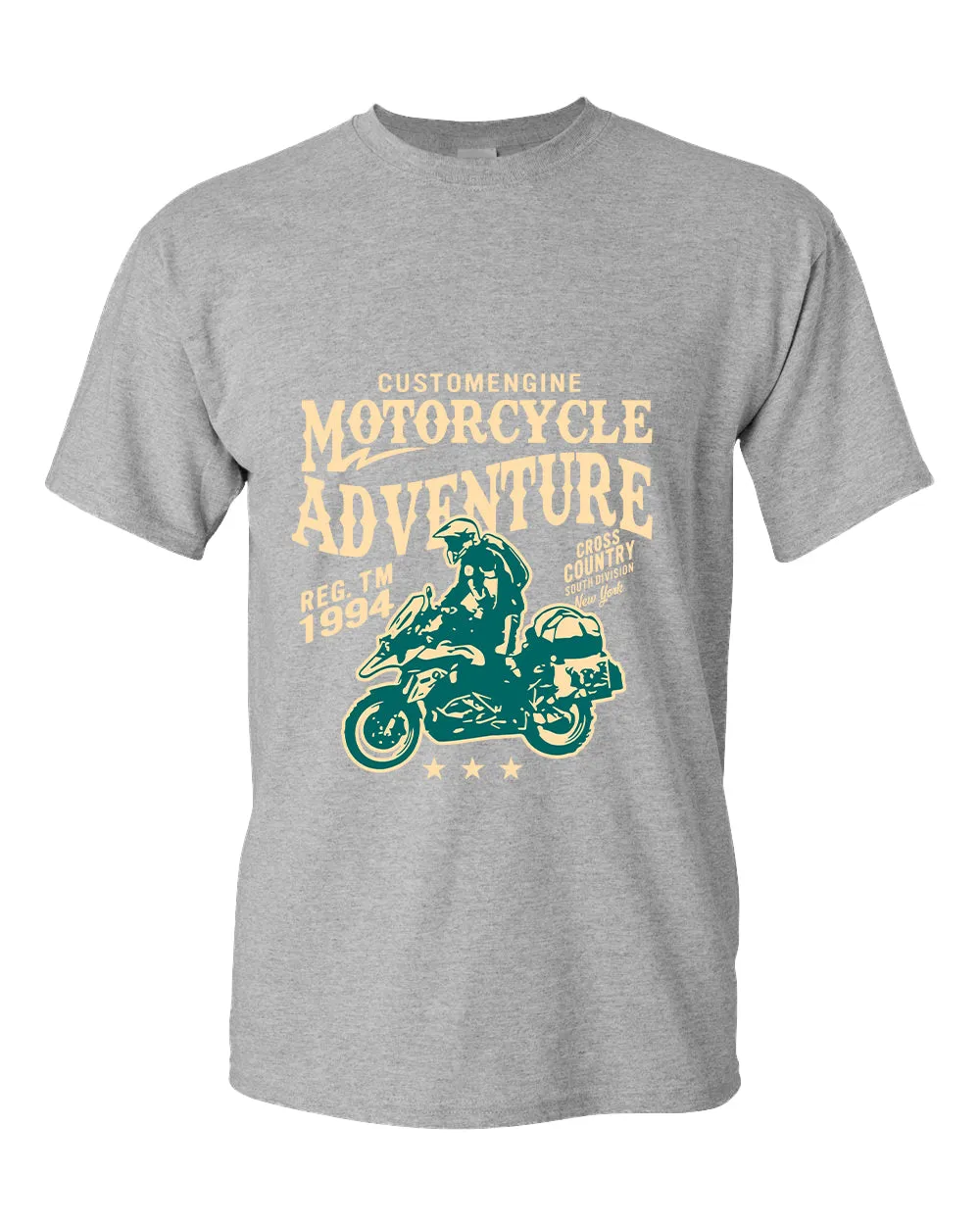 Motorcycle adventure cross country t-shirt