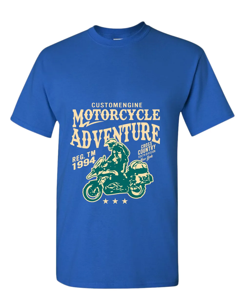 Motorcycle adventure cross country t-shirt