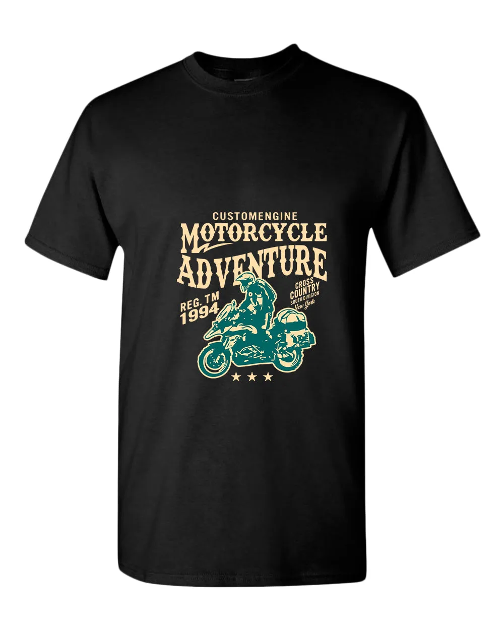 Motorcycle adventure cross country t-shirt