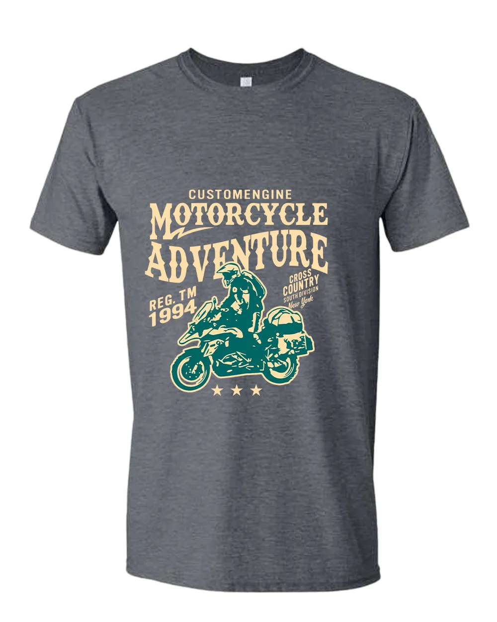 Motorcycle adventure cross country t-shirt