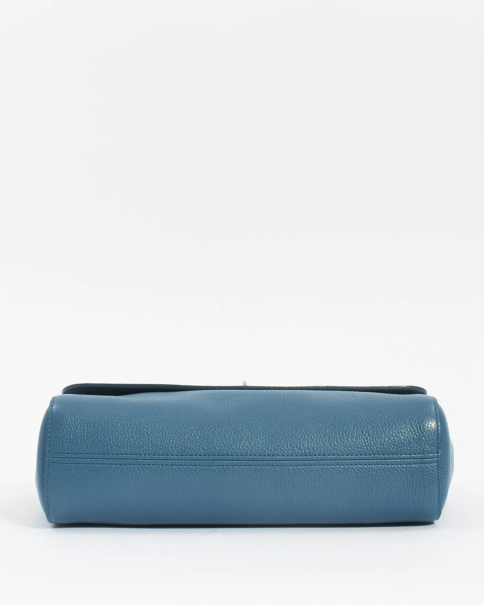 Mulberry Blue Leather Medium Lilly Bag