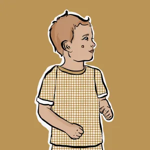 Mustard Gingham T-Shirt