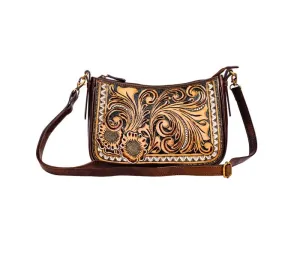 Myra Bag Whitley Way Hand-tooled Bag