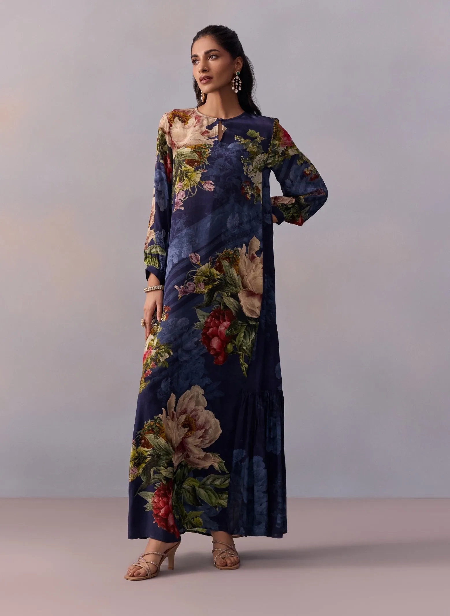 Myra navy blue tunic