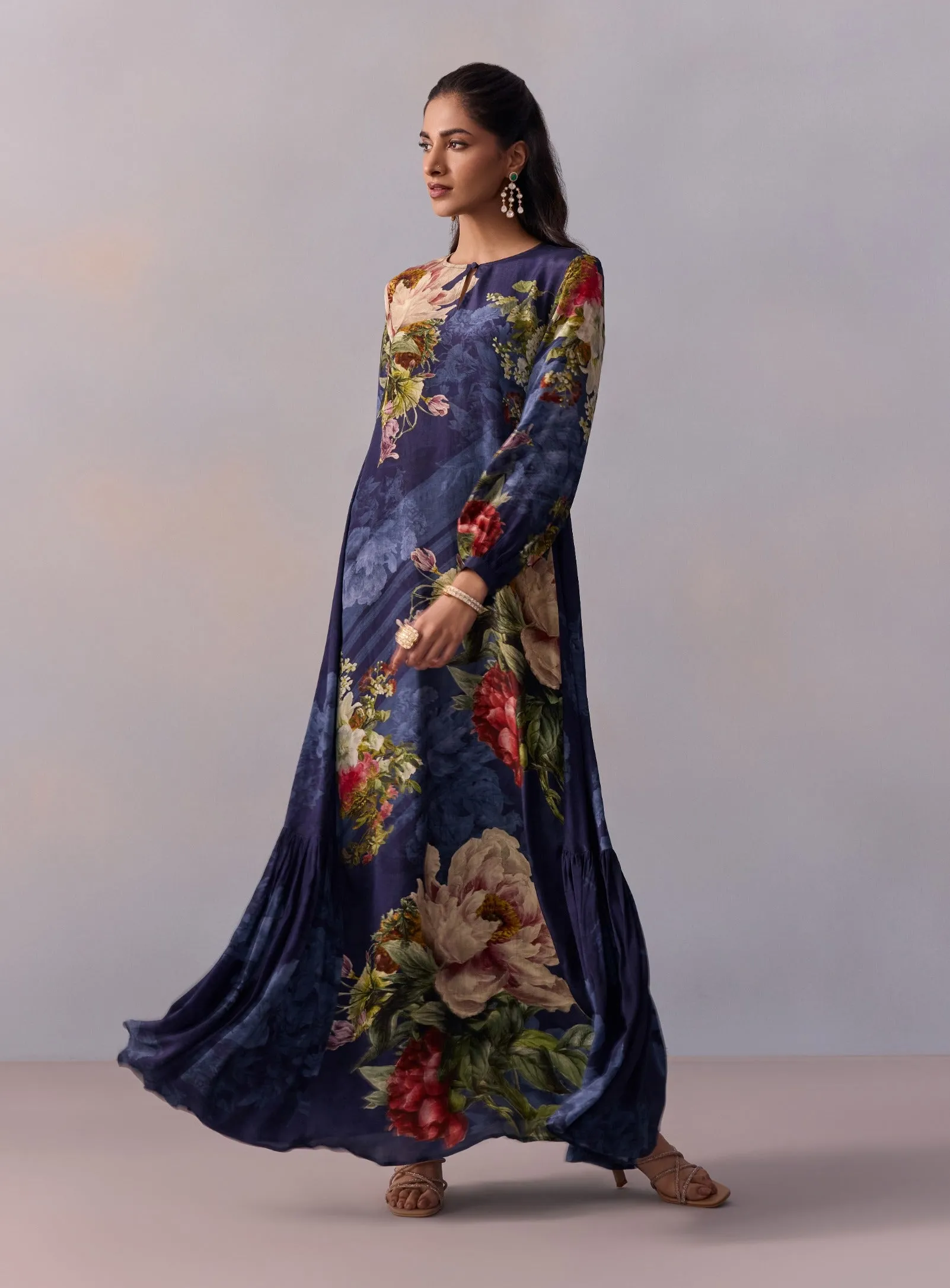 Myra navy blue tunic