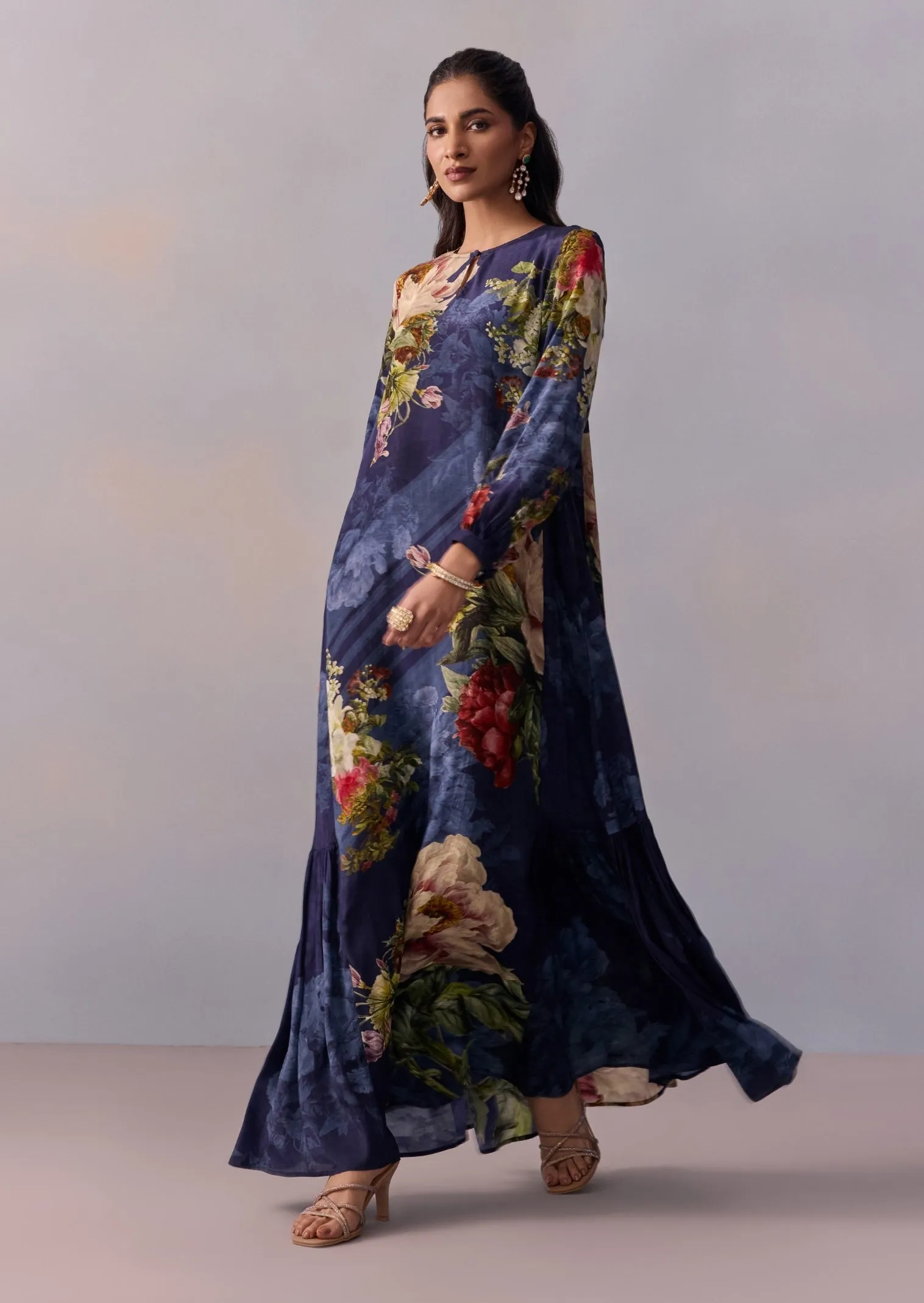 Myra navy blue tunic