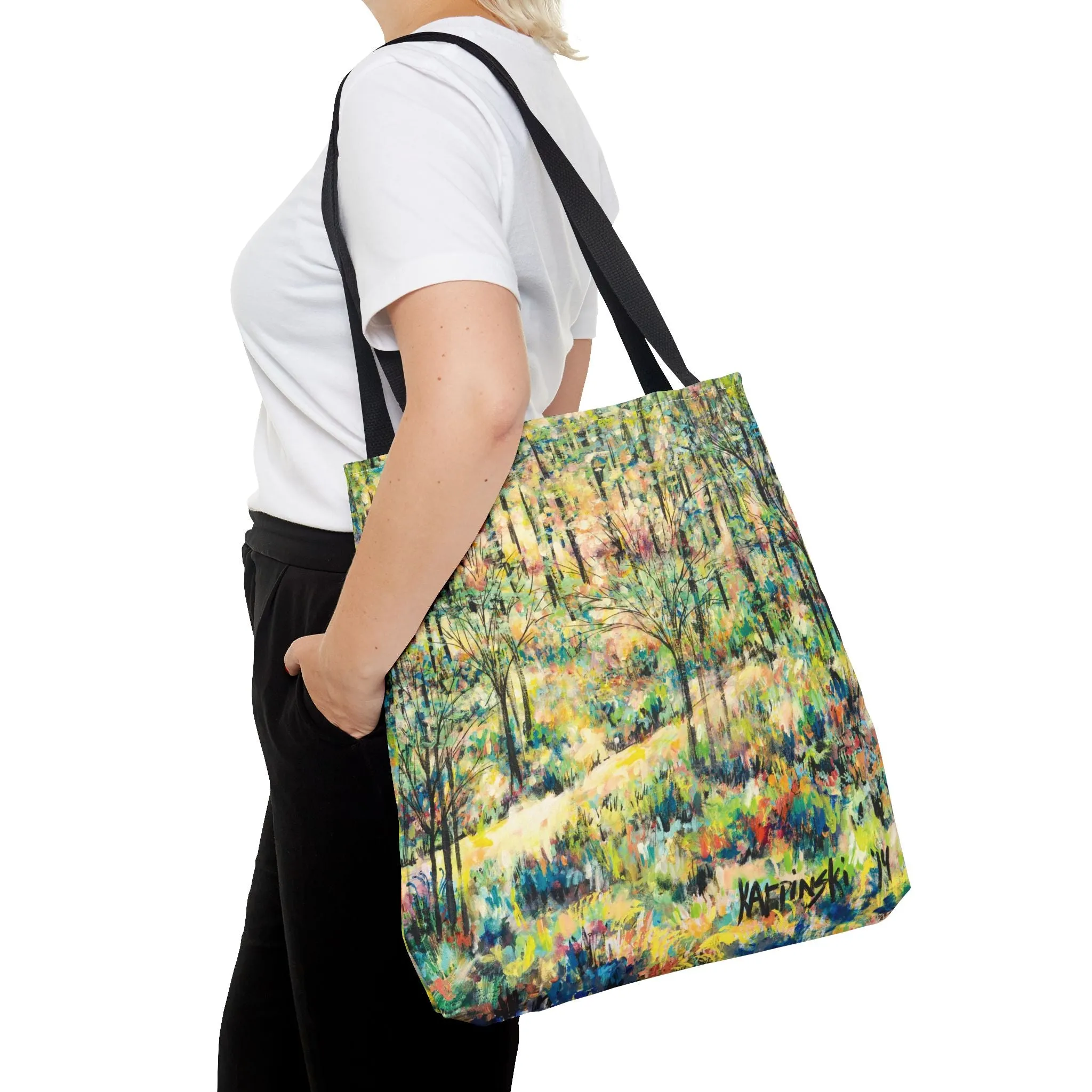 Nature Landscape Art Tote Bag Canvas Shopping Bag - Reynolda Gardens 1 - Leslie Karpinski