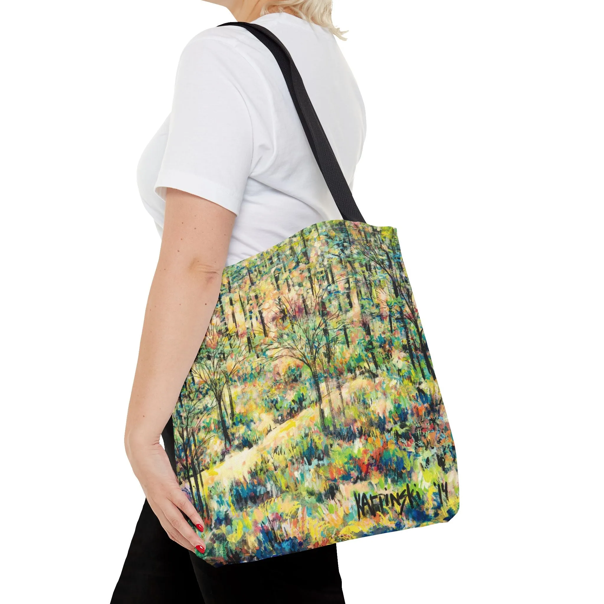 Nature Landscape Art Tote Bag Canvas Shopping Bag - Reynolda Gardens 1 - Leslie Karpinski