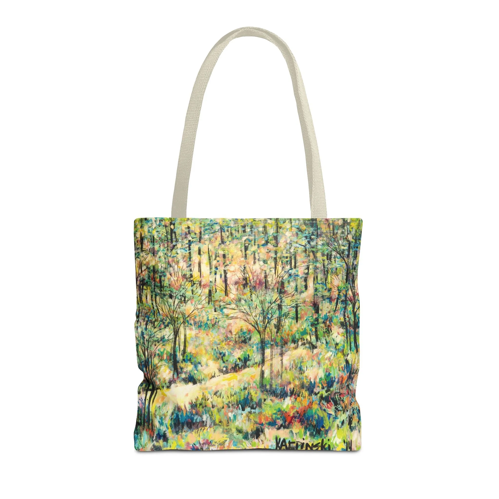 Nature Landscape Art Tote Bag Canvas Shopping Bag - Reynolda Gardens 1 - Leslie Karpinski
