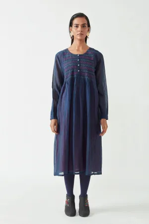 Navy Amber Smoking Tunic